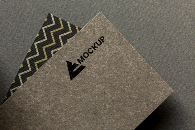 Free Business Branding On Card Mock-Up Arrangement Psd