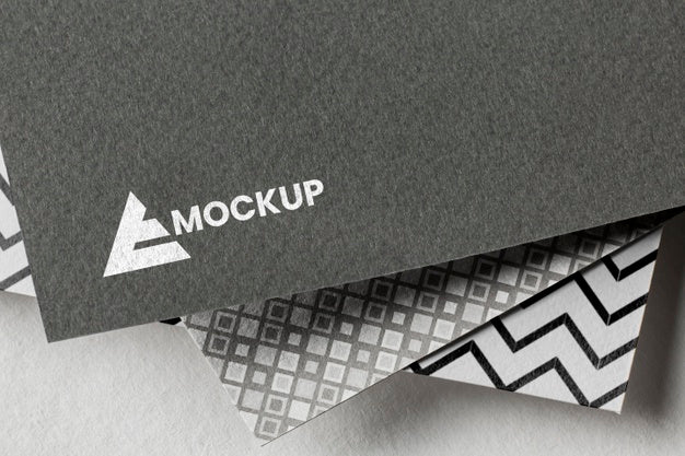 Free Business Branding On Card Mock-Up Assortment Psd