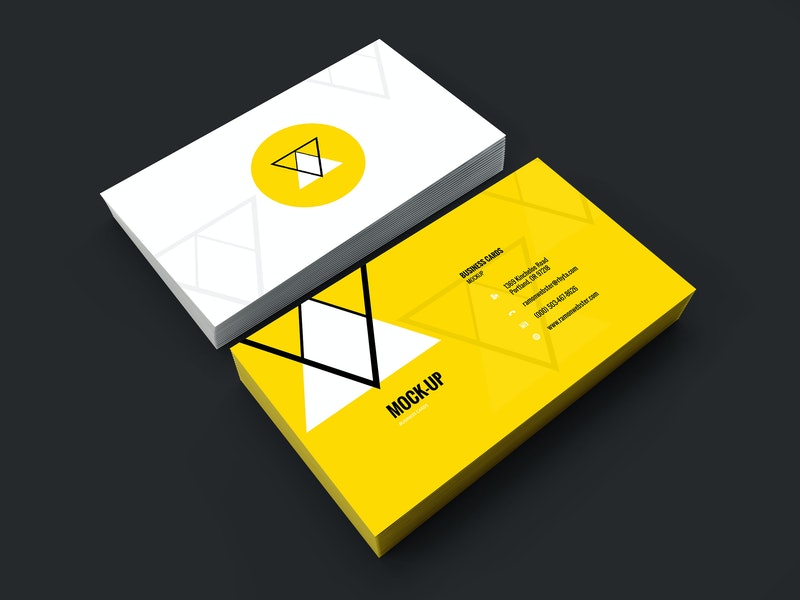 Free Business Card Mockup Vol.7