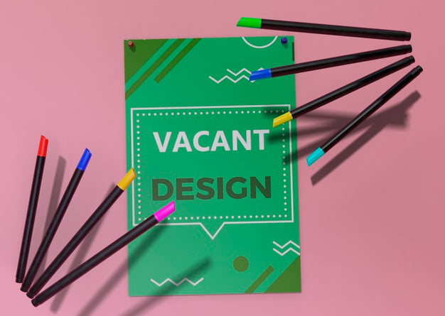 Free Business Corporate Identity Template For Flyer And Pencils Psd