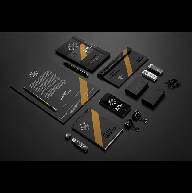 Free Business Stationery Mock Up Design Psd