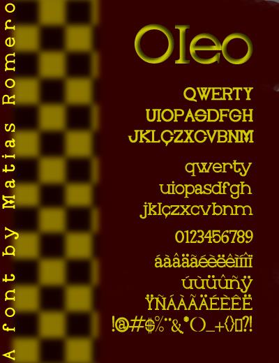 Free Oleo Font