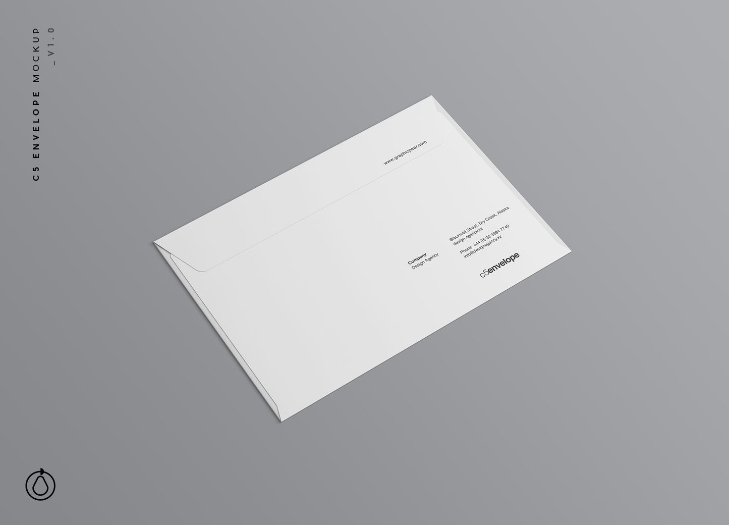 Free C5 Envelope Mockup