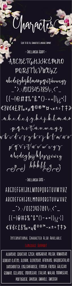 Free Shellahera Script Font