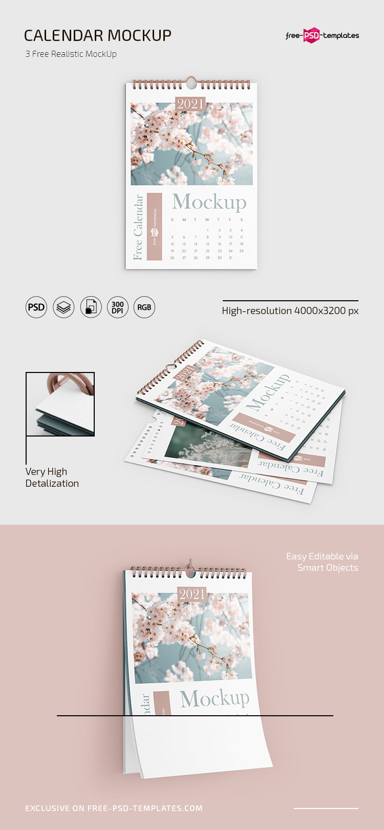 Free Calendar Mockup