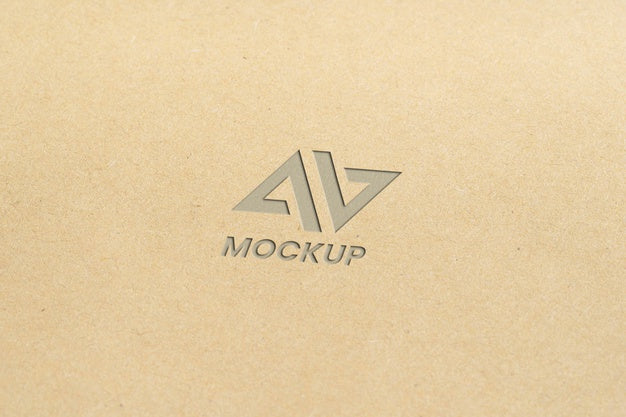 Free Capital Letter Mock-Up Logo Design On Minimalist Paper Psd