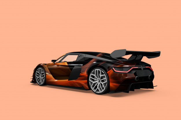 Free Car Mock-Up Isolated Design Psd