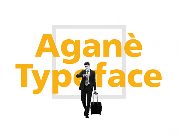 Free Aganè A font designed UIs