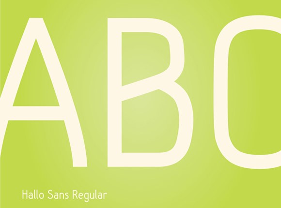 Free Hallo Sans font