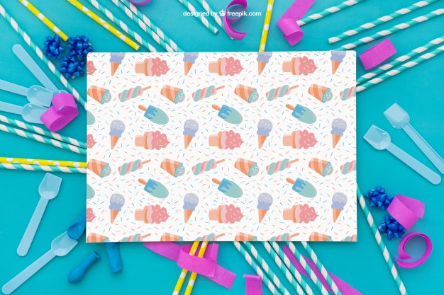 Free Celebration Card Composition Psd