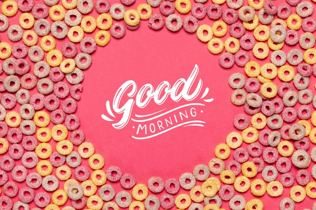 Free Cereals Spread On Table For Breakfast Psd