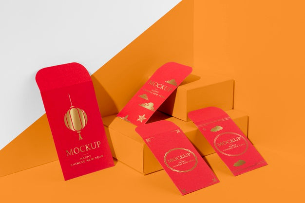 Free Chinese New Year Isometric Arrangement Psd
