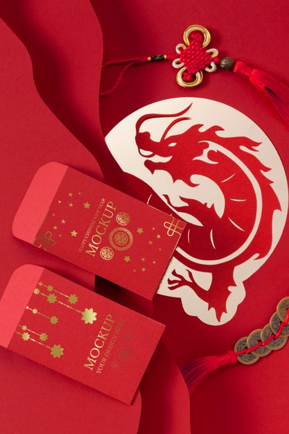 Free Chinese New Year Isometric Assortment Psd