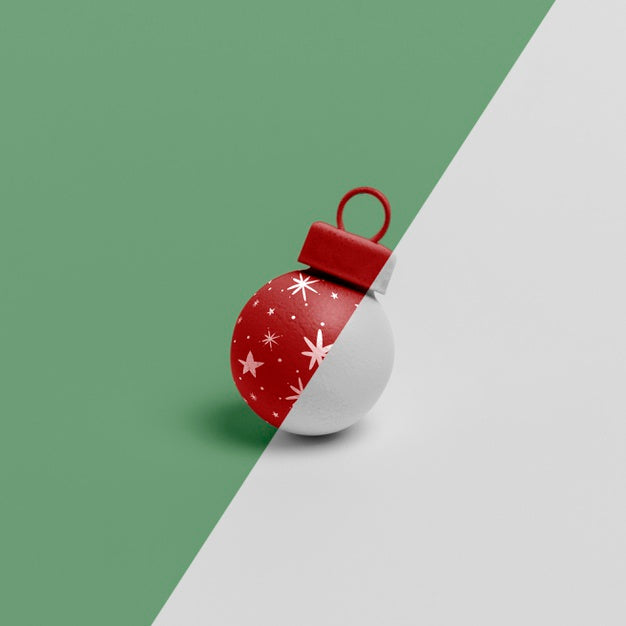 Free Christmas Globe Ornament Mock-Up Psd