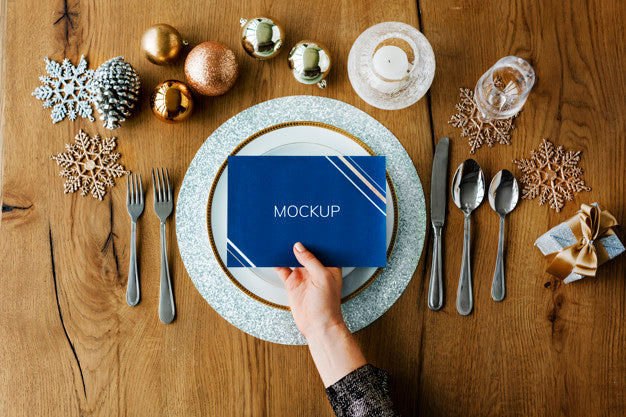 Free Christmas New Year Celebration Decorations Concept Psd