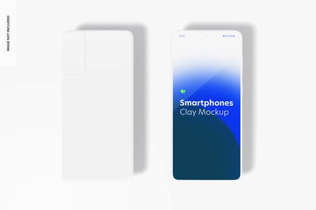 Free Clay Smartphone Mockup Psd