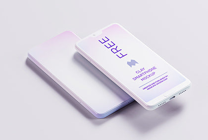 Free Clay Smartphone Mockup