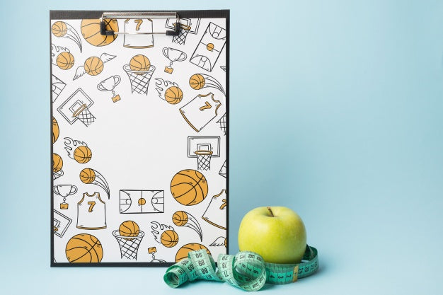 Free Clipboard Mockup With Fitness Concept Psd