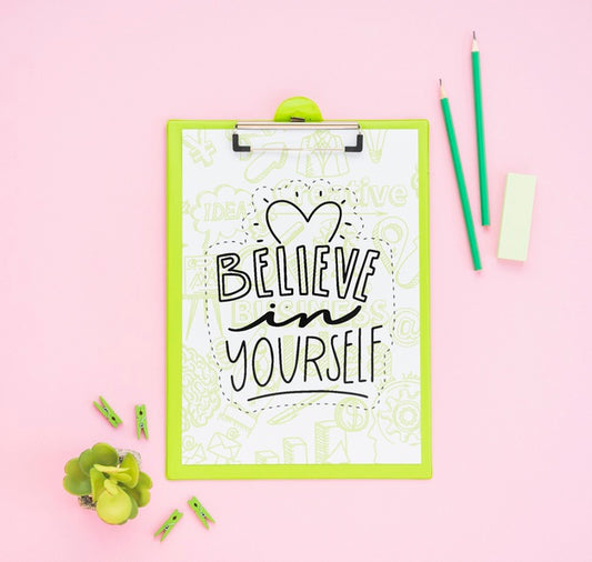 Free Clipboard With Powerful Message Psd
