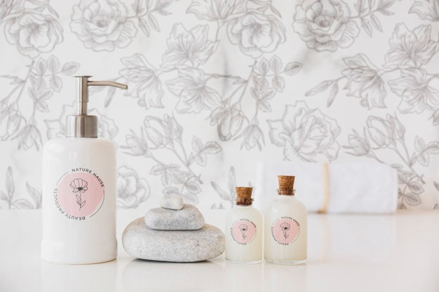 Free Close-Up Bath Concept With Soap Psd