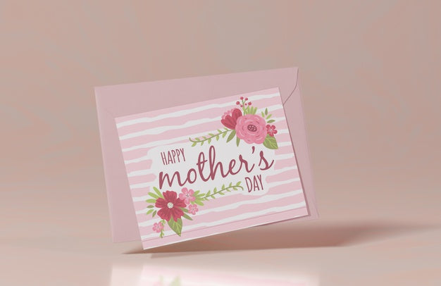 Free Close-Up Mothers Day Greeting Card Psd