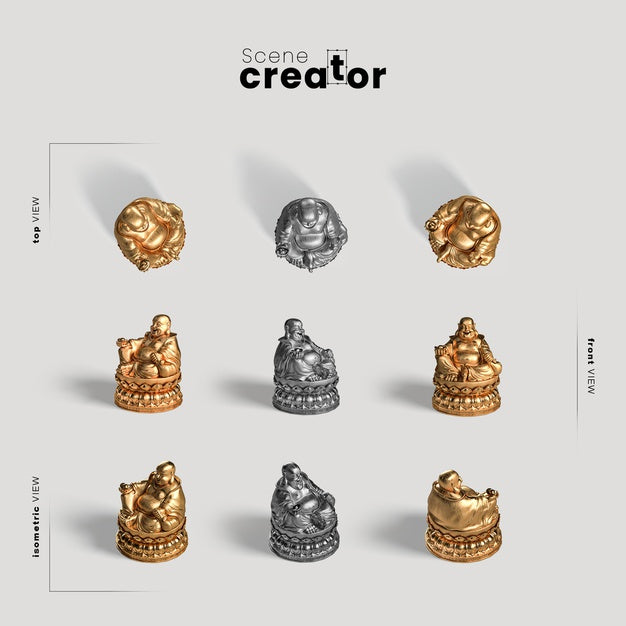 Free Collection Of Chinese Buddha Statues Psd