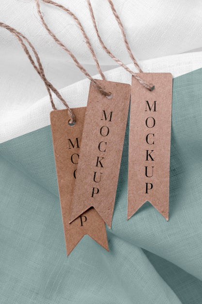 Free Collection Of Clothing Mock-Up Tags Psd