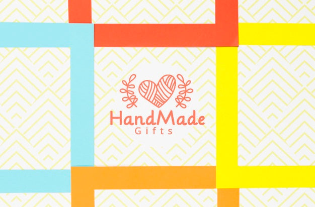 Free Colorful Artistic Frame With Mock-Up Psd