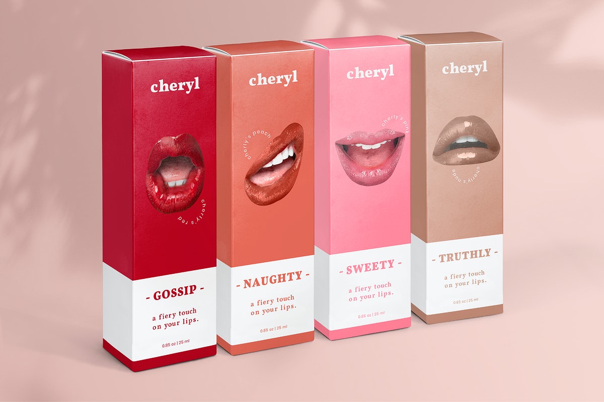 Free Colorful Cosmetic Boxes Mockup Psd Product Packaging Advertisement