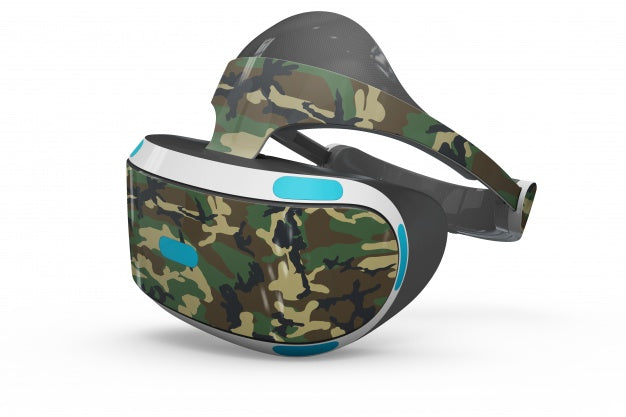 Free Colorful Gear Vr Mockup Psd