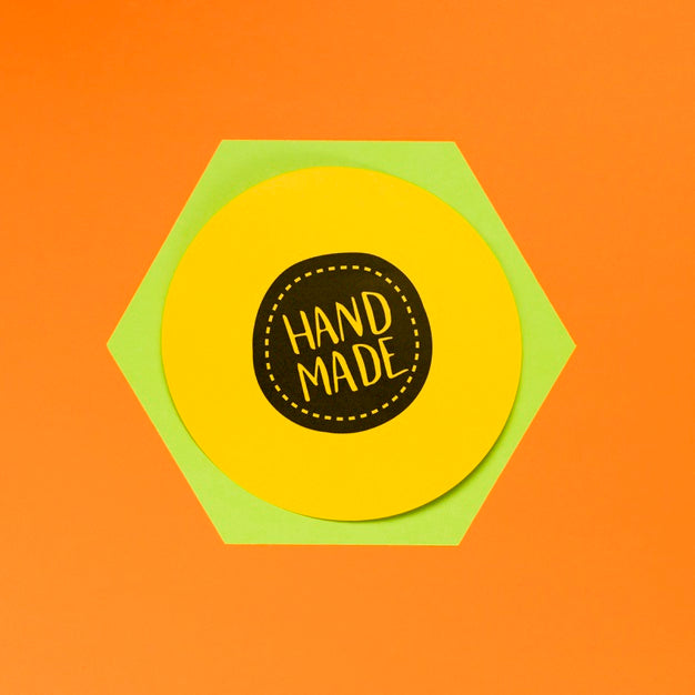 Free Colorful Handmade Frame With Mock-Up Psd