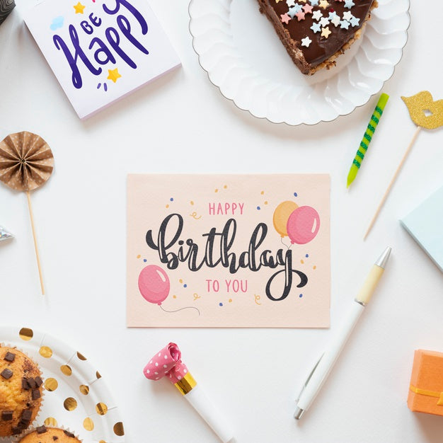 Free Colorful Happy Birthday Concept Psd