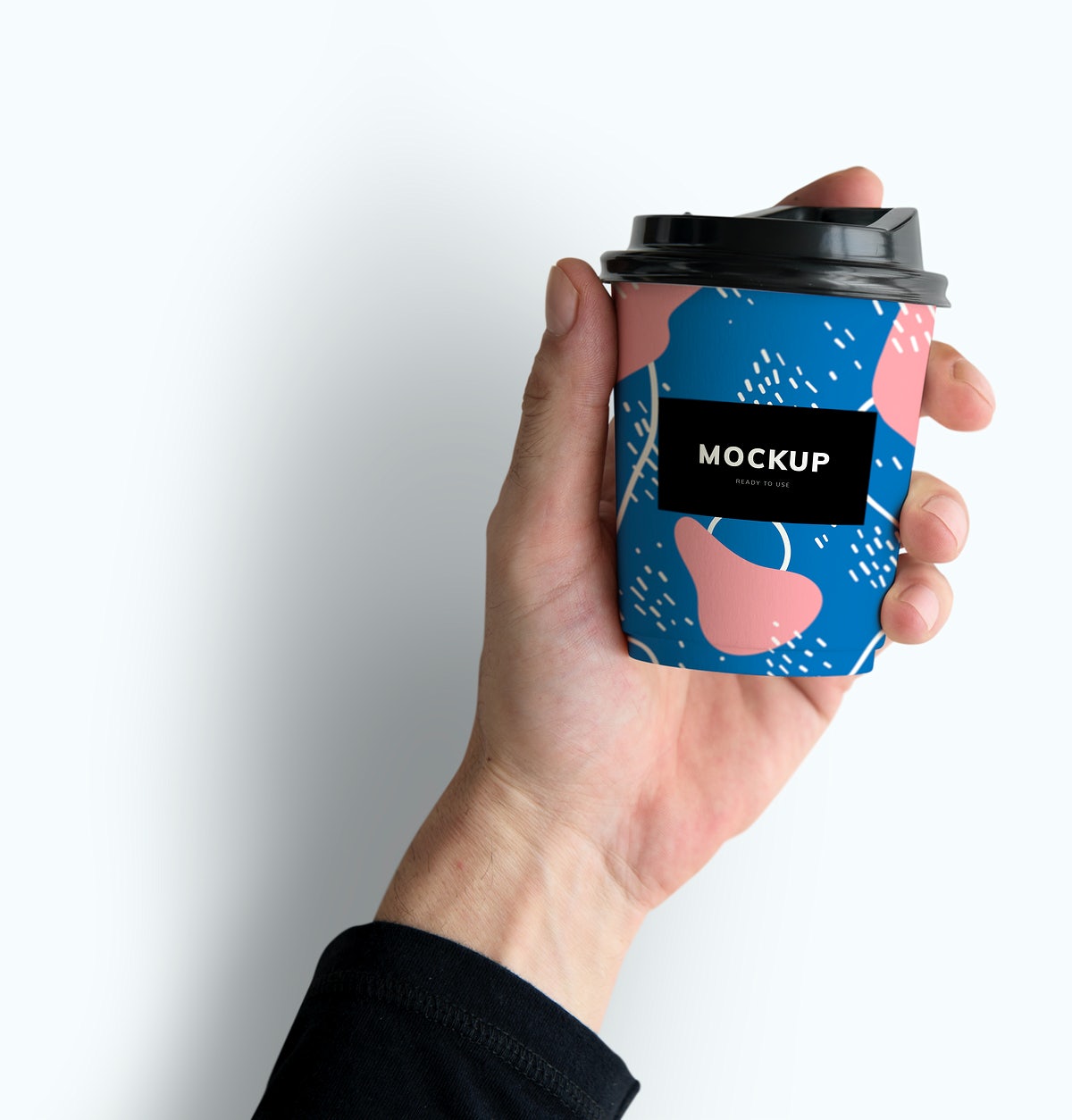 Free Colorful Takeaway Coffee Cup Mockup Design
