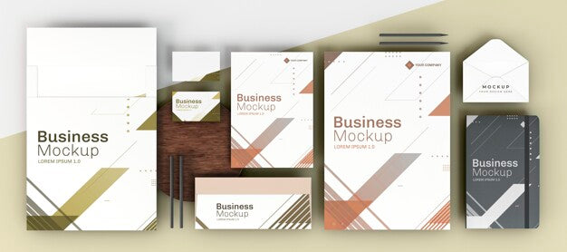 Free Copy Space Various Stationery Office Items Flat Lay Psd