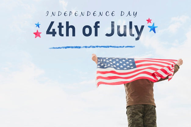 Free Copyspace Mockup For Usa Independence Day Psd