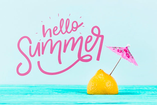 Free Copyspace Mockup With Lemon Psd