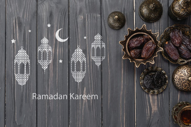 Free Copyspace Mockup With Ramadan Concept Psd