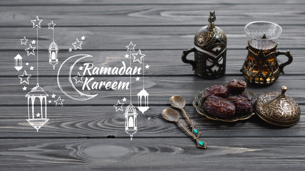Free Copyspace Mockup With Ramadan Concept Psd