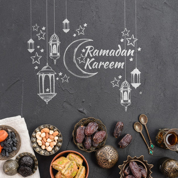 Free Copyspace Mockup With Ramadan Concept Psd