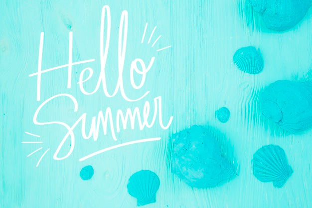 Free Copyspace Mockup With Summer Concept Psd