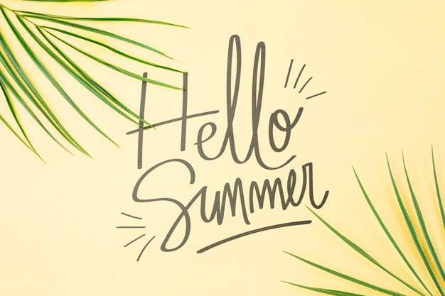 Free Copyspace Mockup With Summer Concept Psd