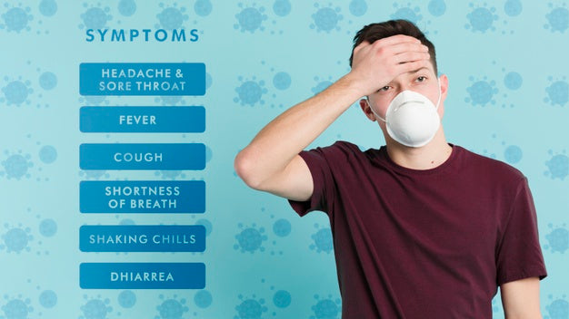 Free Coronavirus Prevention Symptoms And Man Psd