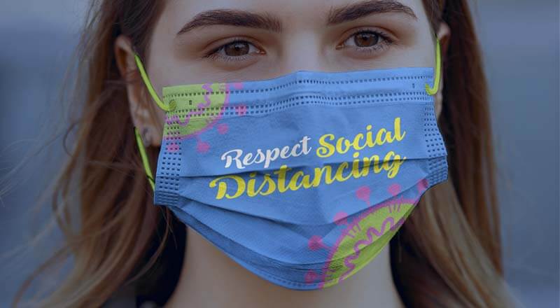 Free Coronavirus Surgical / Medical Face Mask Mockup Psd