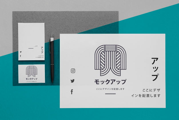 Free Corporate Asian Business Documents Mock-Up Psd