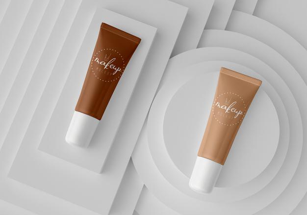 Free Cosmetic Product Packaging Mockup Psd