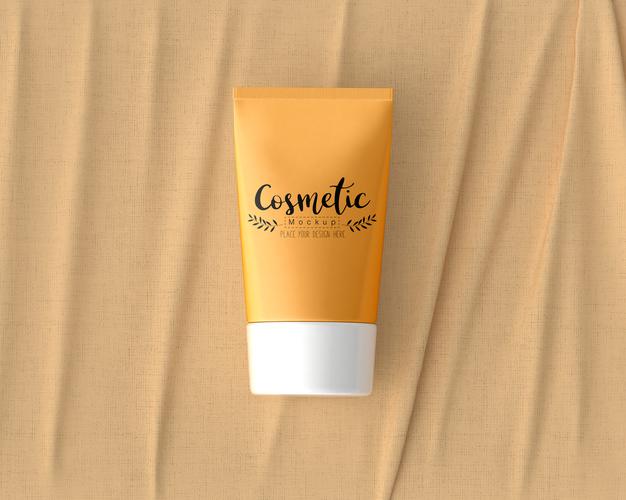 Free Cosmetic Product Packaging Mockup Psd