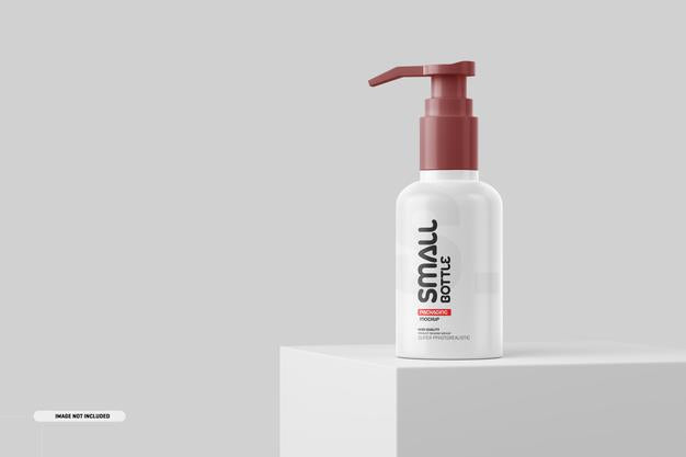 Free Cosmetics Bottle Jar Mockup Psd