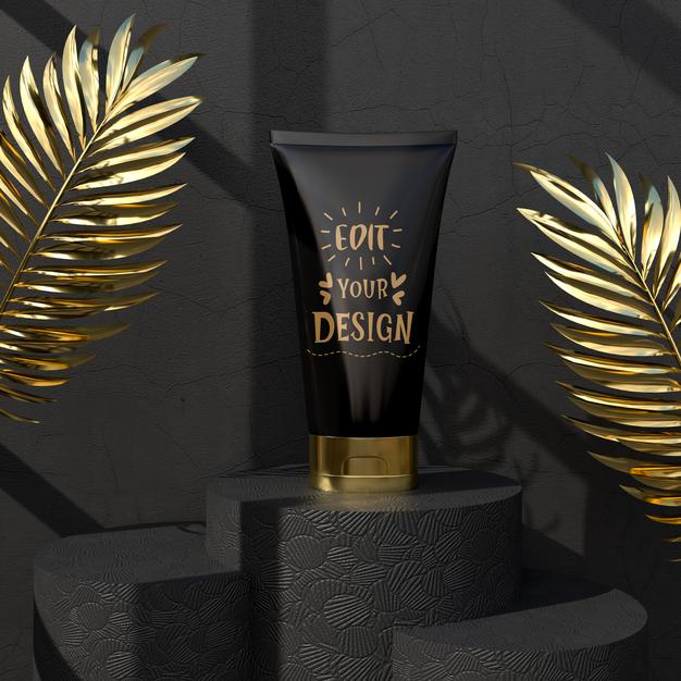 Free Cosmetics Branding Mockup. Package For Branding And Identity. Ready For Your Design Psd