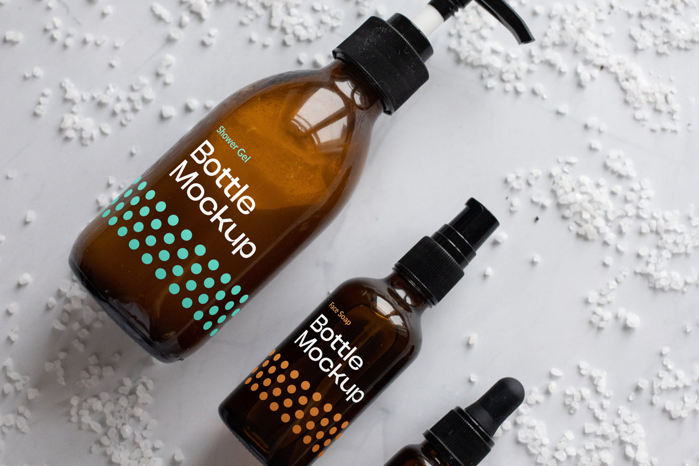 Free Cosmetics Set Mockup