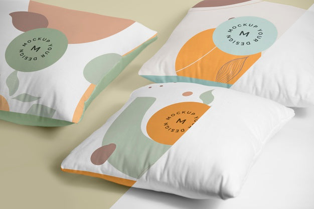 Free Cozy Cushion Fabric Mock-Up Psd